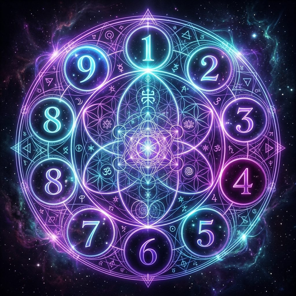 Sacred numerology wheel